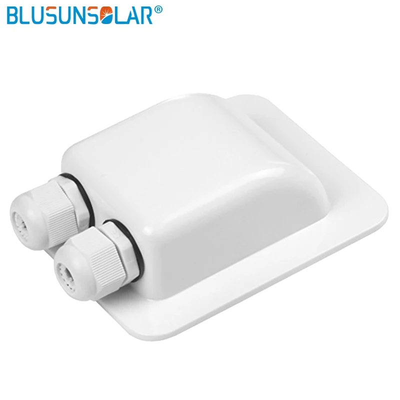 

5 pec/lot ABS Solar Weatherproof ABS Solar Double Cable Entry Gland for All Cable Types 2mm2 to 6mm2 for Solar Project on RV.