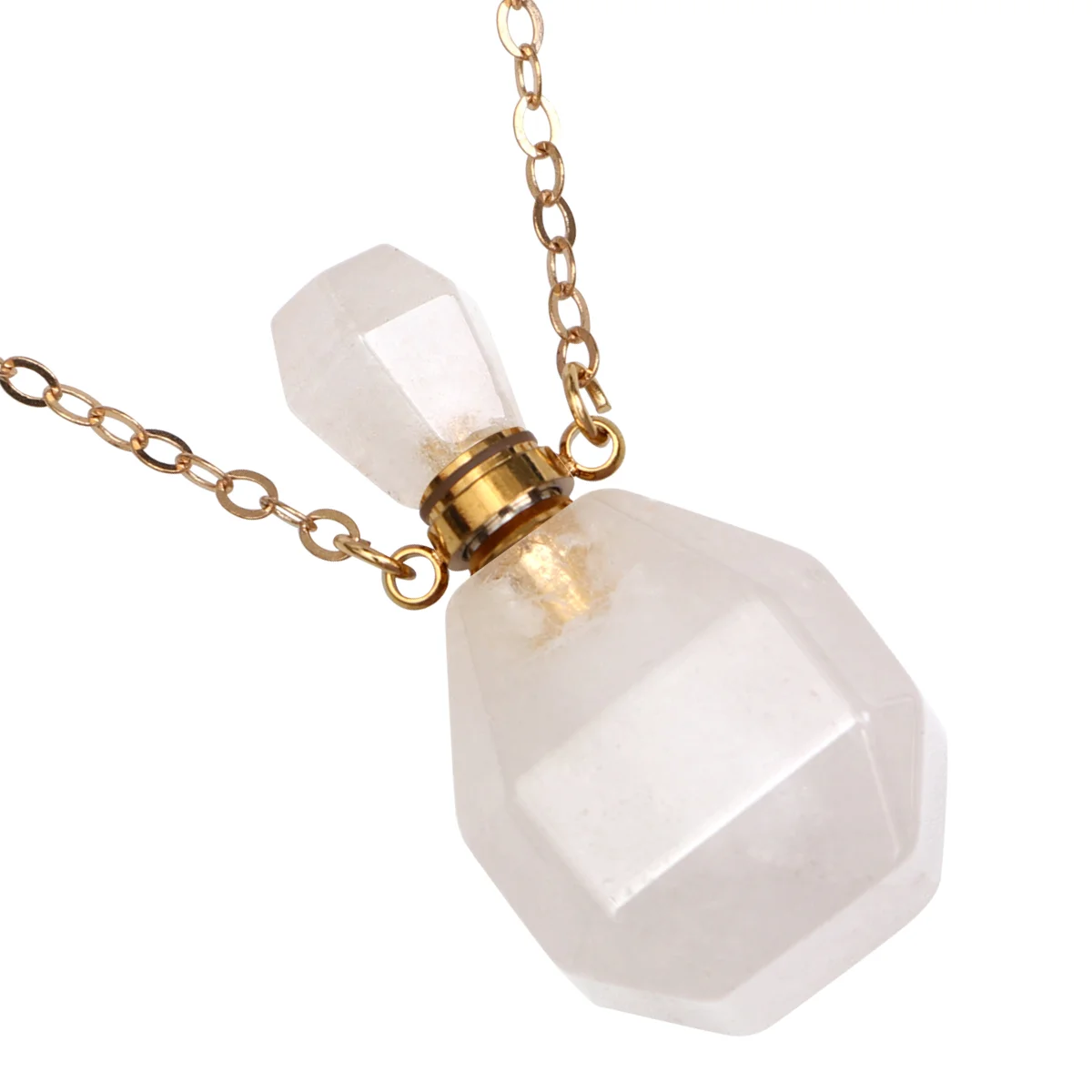 

Ожерелье, искусственный кристалл, контейнер для эфирного диффузора, украшения для ароматерапии, цепочка, бутылки с ароматом