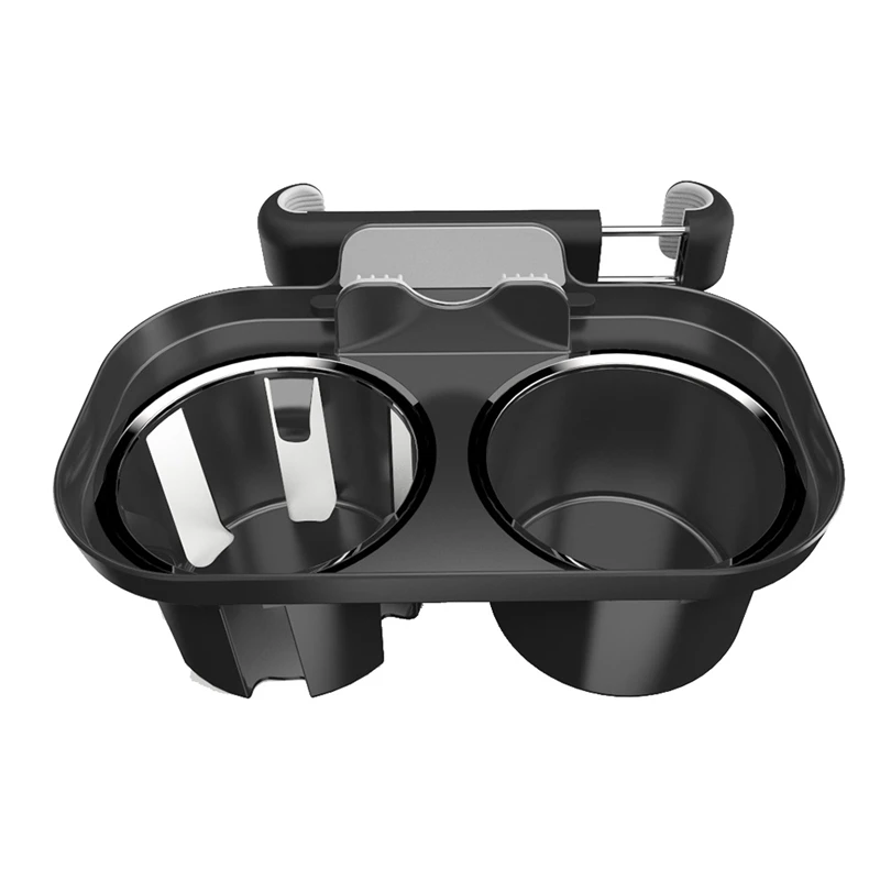 

1 Piece Car Beverage Holder Rear Pillow Snack Tray Universal Car Double Cup Holder