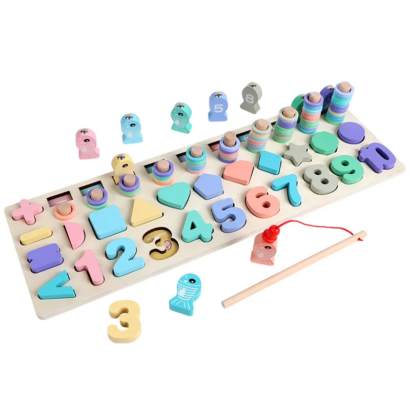 Игровые блоки и пазлы для детей игрушки малышей красочные Мультяшные