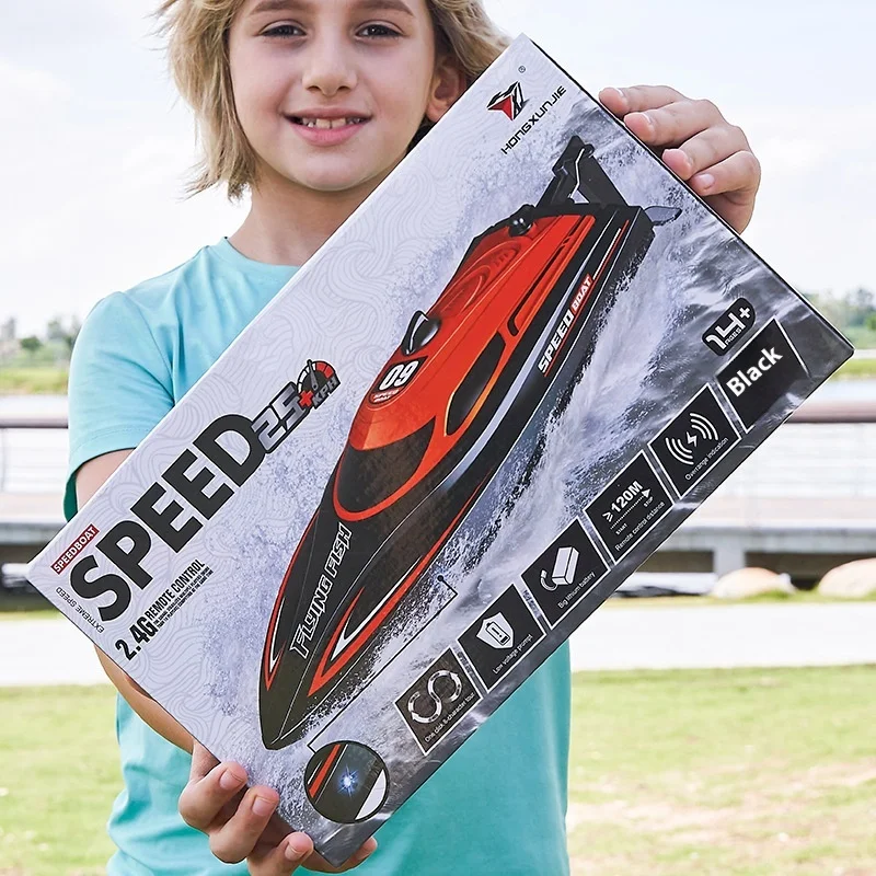 2 4g 4ch Rc скоростная лодка водонепроницаемая высокая электрическая гонка 25 км/ч со