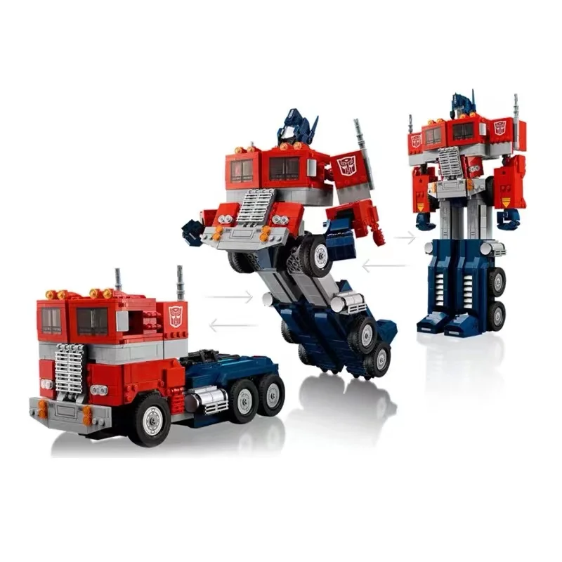 

2023 New 1508pcs Optimus Prime Transformers 10302 Model Building Block Technical Bricks Toys For Boys Kids Birthday Gift