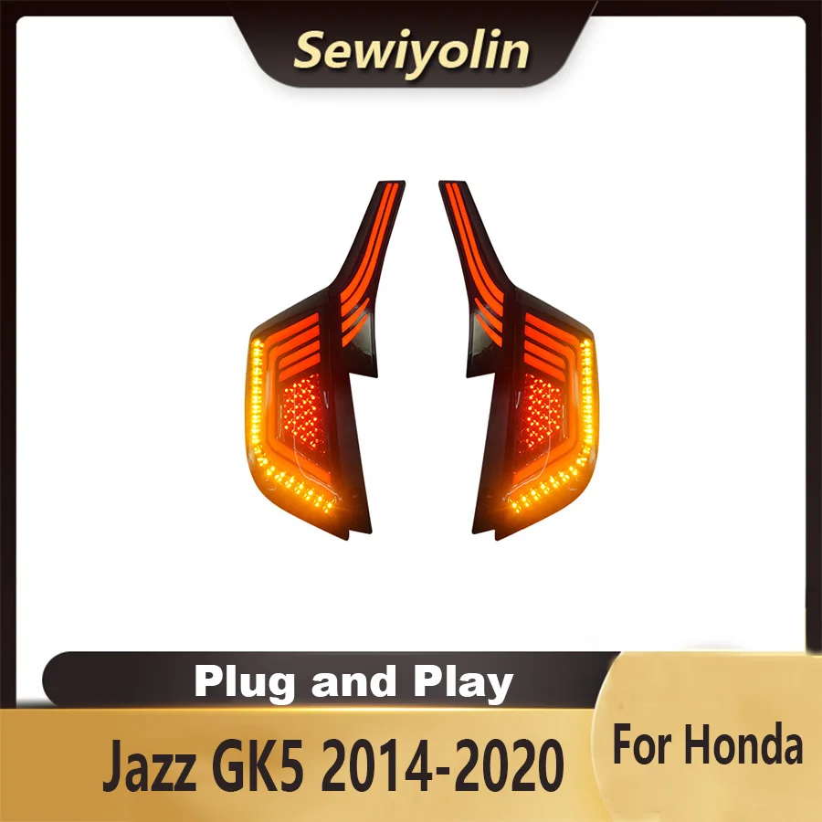 Для Honda Jazz GK5 2014-2020 автомобильные автозапчастианимационные светодиодные фонари