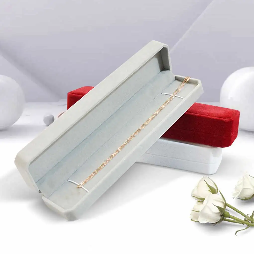 

Jewelry Gift Box Necklace Ring Bracelet Hand Chain Earrings Storage Case Festival Holiday Packaging Organizing Container