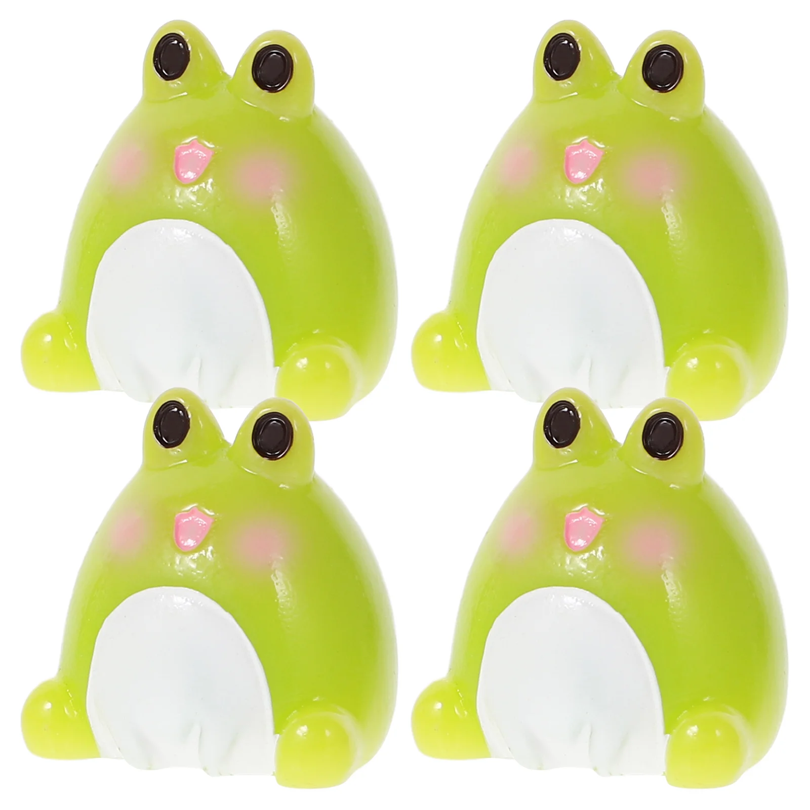 

Mini Frog Ornament Frogs Figurines Miniature Animal Resin Tiny Decor Garden Statue Micro Landscape Cake Decorations