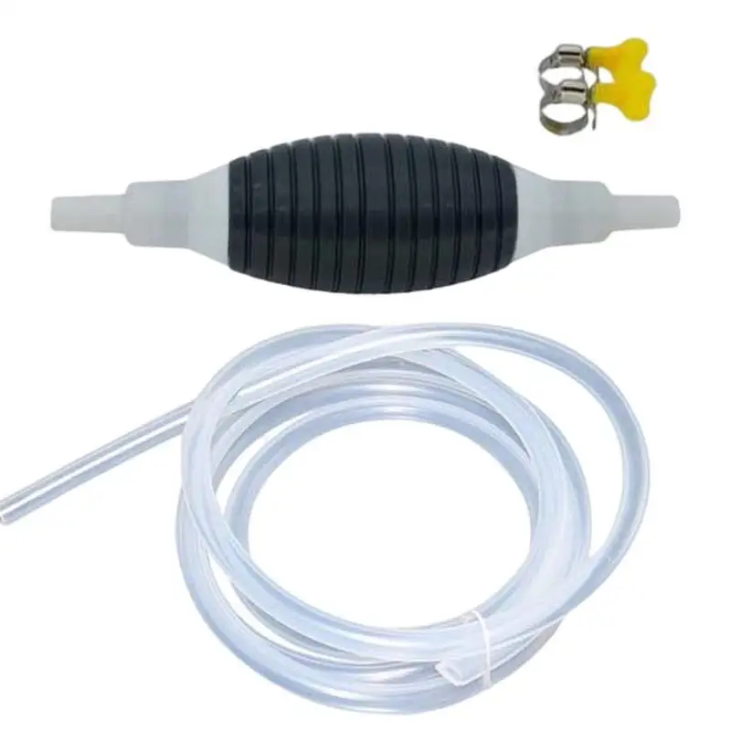 

Gases Siphon Hose Manual Hand Fuels Pump With Durable Hose Fuels Transfer Pump With Durable PVC Hose Stainless Steel Clamps Oil