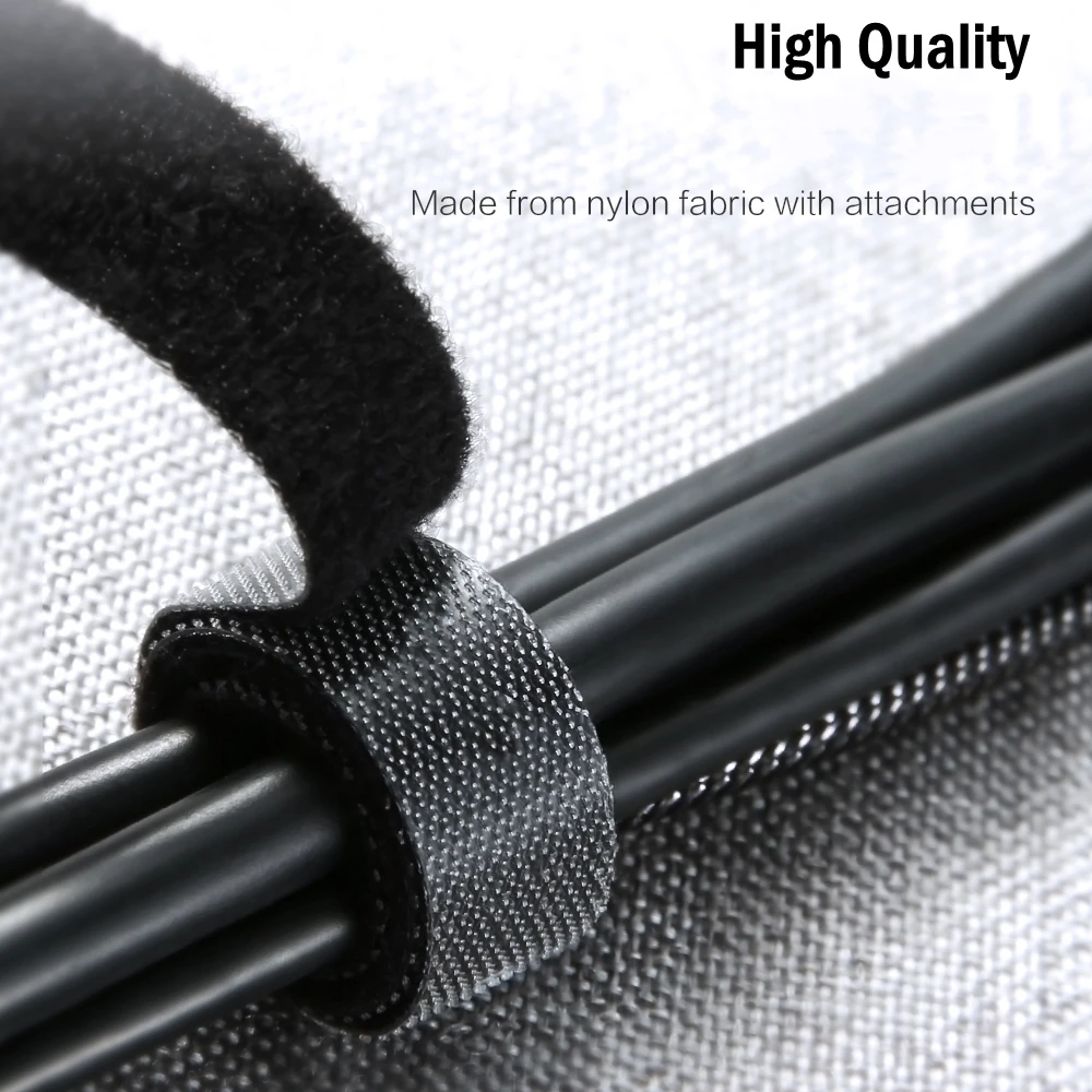 5 м/рулон многоразовые застежки-липучки для кабелей |