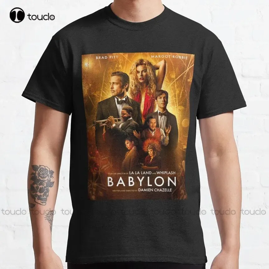 Babylon Movie 2022 Characters Classic T-Shirt Custom Aldult Teen Unisex Digital Printing Tee Shirts Gift Xs-5Xl Tshirt