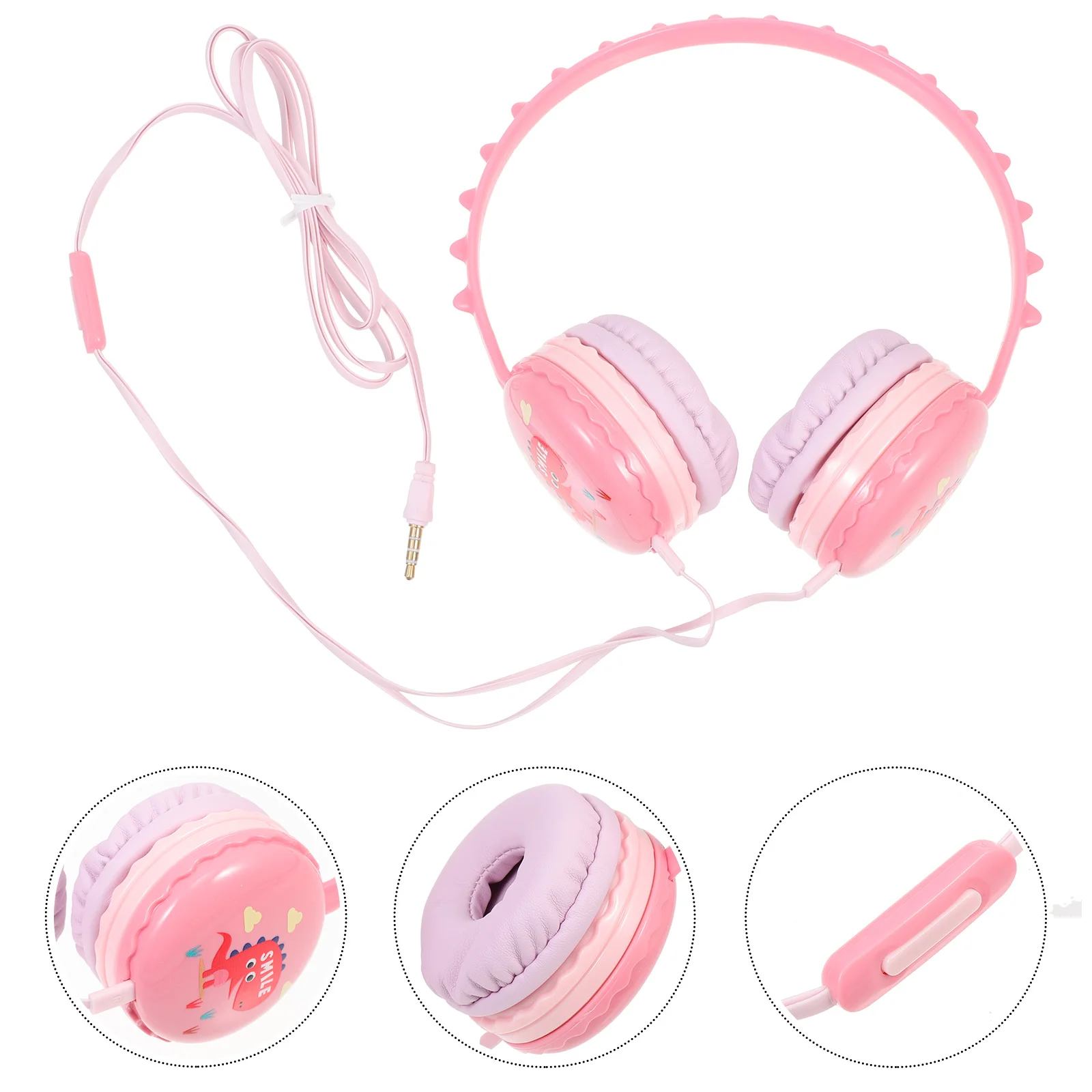 

Headphones Headset Wired Kids Gaming Headphone Computer Mic Girlscorded Children Head Cordgirl Microphone Earwith Earphones