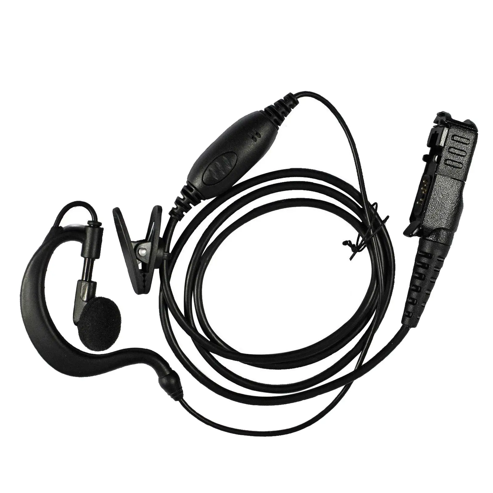 

G Shape Walkie Talkie Earpiece with Mic PTT Earhook Headphone Headset for Motorola Xir E8600/8608 D93441 Xir P6600 XPR3300