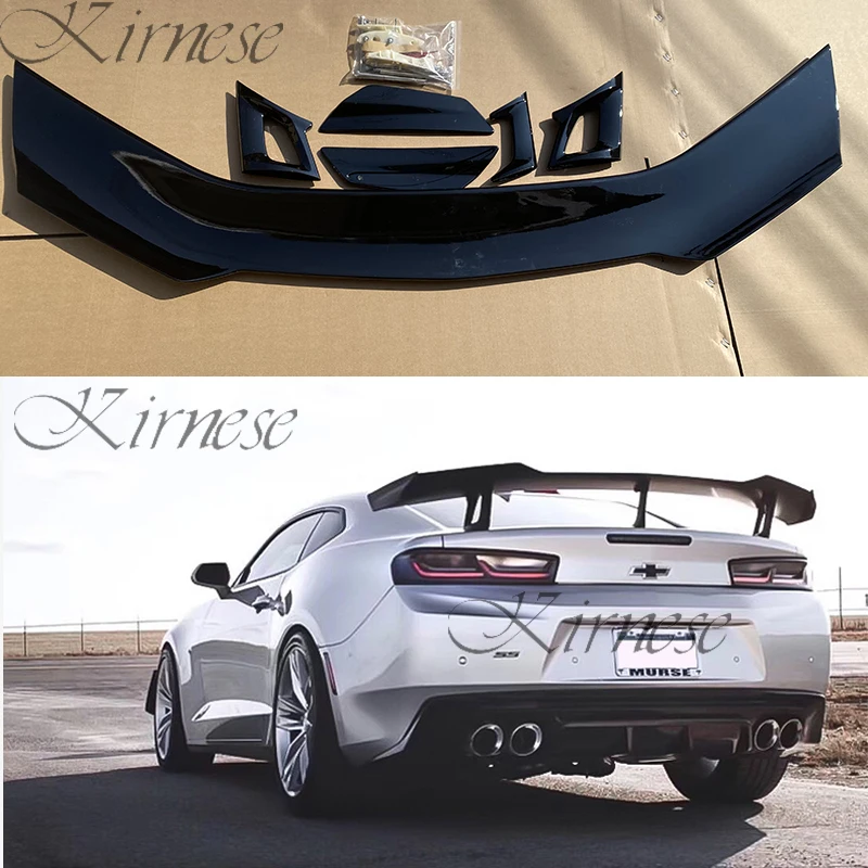 

ZL1 1LE Style Bright black ABS Rear Trunk Lid Wing Spoiler Fit for 2016 2017 2018 2019 Chevrolet Camaro