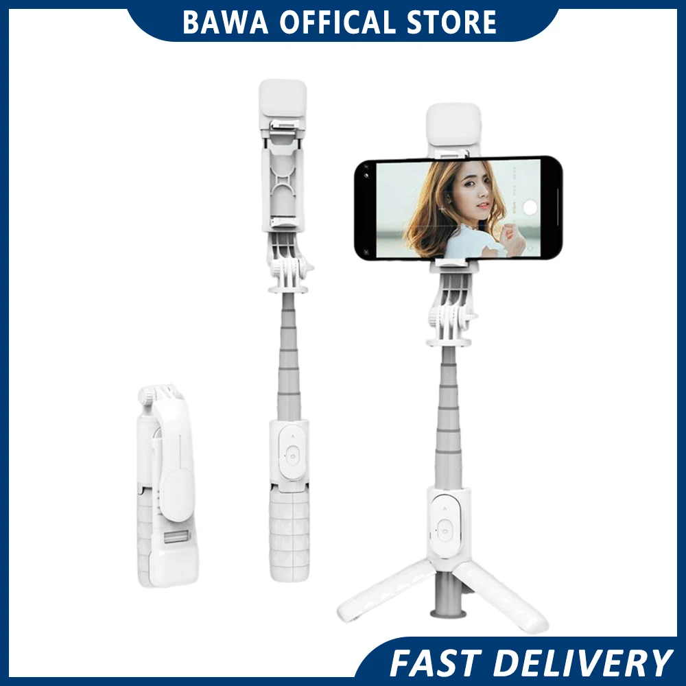 

Q10s Q11s Selfie Stick Mini Portable Bluetooth Wireless Handheld Stabilizer Fill Light Rod Tripod Action Cellphone Holder Gifts