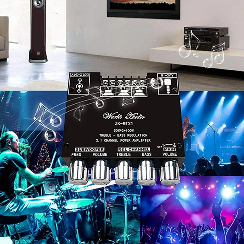 Плата усилителя сабвуфера 50 Вт x2 + 100 |