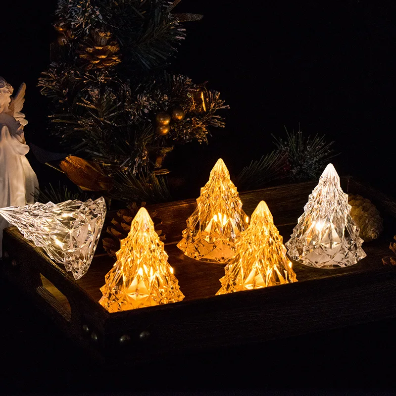 

Светодиодный ночсветильник, Электронная свеча, Рождественский светильник для создания атмосферы, украшение для свадебной вечеринки