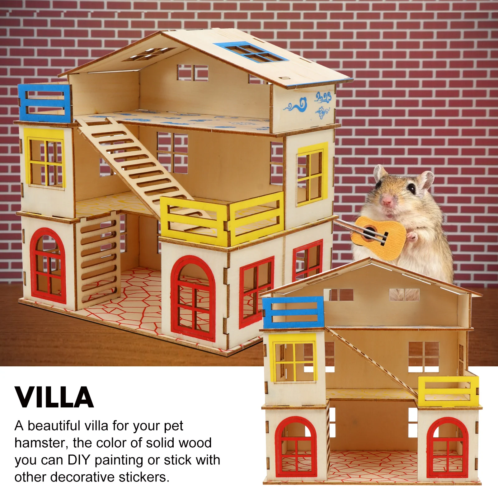 Домик для хомяка маленькие животные хижина игрушки многослойная крыса домашний