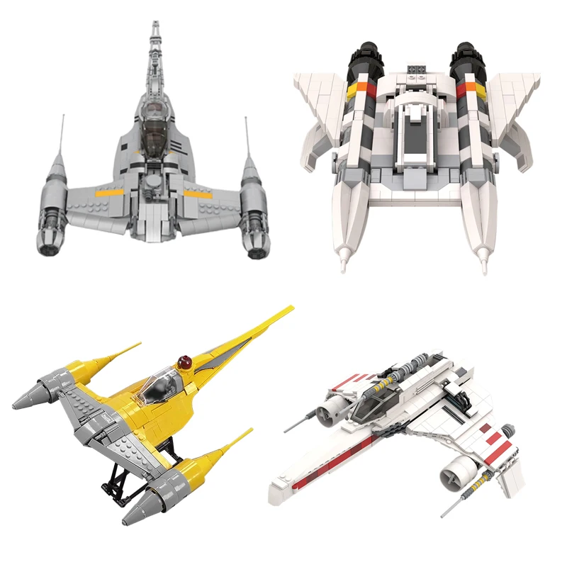 

MOC Fighter N-1 Building Blocks For Nabools- Battle Airplane Bricks Display Space Classic Model Toys For Children Birthday Gifts