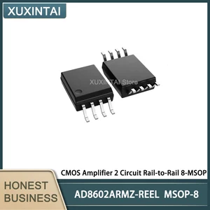 10Pcs/Lot AD8602ARMZ-REEL AD8602ARMZ CMOS Amplifier 2 Circuit Rail-to-Rail 8-MSOP