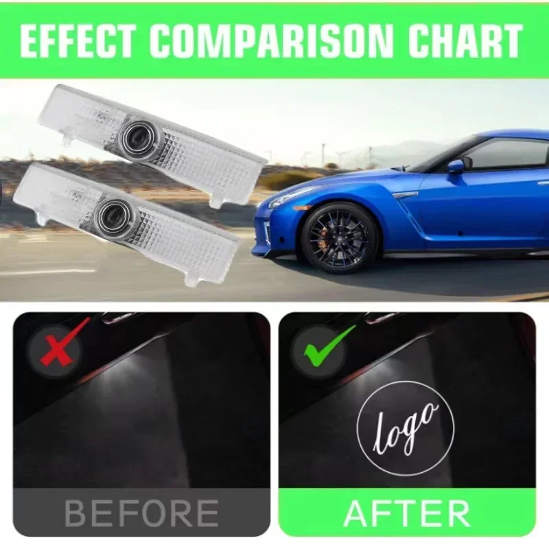 Светодиодный проектор приветственного света двери автомобиля лазерный логотип