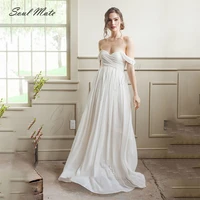 exquisite white a line wedding dress for women sweetheart bridal gown backless cap sleeve bridal dress 2022 robe de mari%c3%a9e