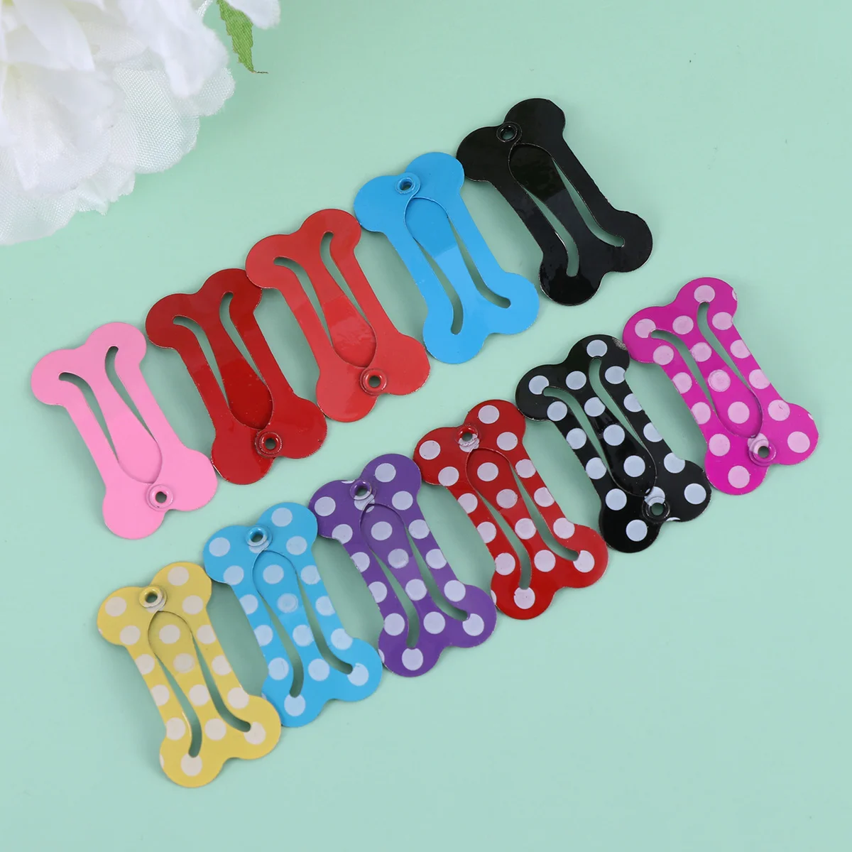 

Small Snap Hair Clips Grooming Cat Puppy Short Hair Accessories Shape Party Photo Favor 20pcs