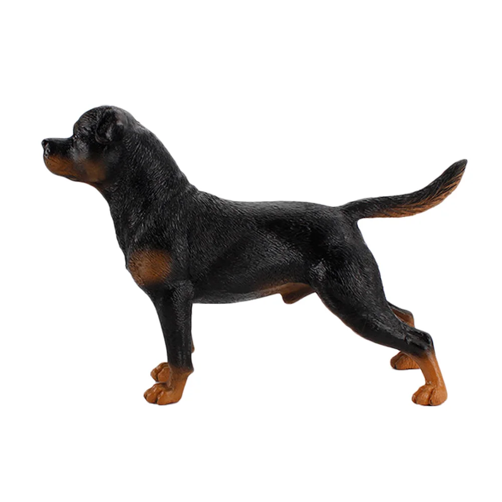 

Rottweiler Model Dog Adornment House Decorations Home Plastic Tabletop Ornament Shape Child