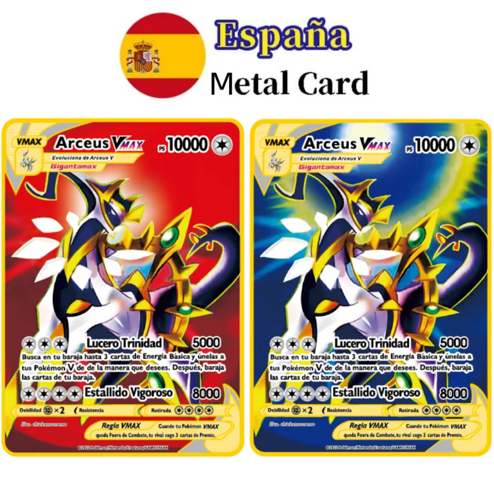 

Spanish Pokémon Cards Metal Pokemon Letters Spanish Pokemon Iron Cards Mewtwo Pikachu Gx Charizard Vmax Cartas Pokémon Vmax