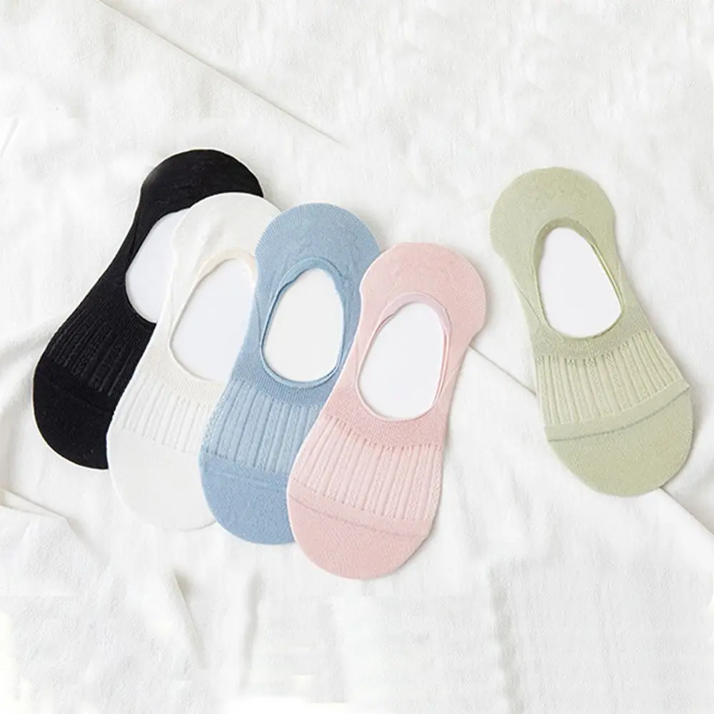 

Милые Нескользящие прозрачные сетчатые чулочно-носочные изделия без следов женские носки-лодочки в Корейском стиле летние носки тапочки