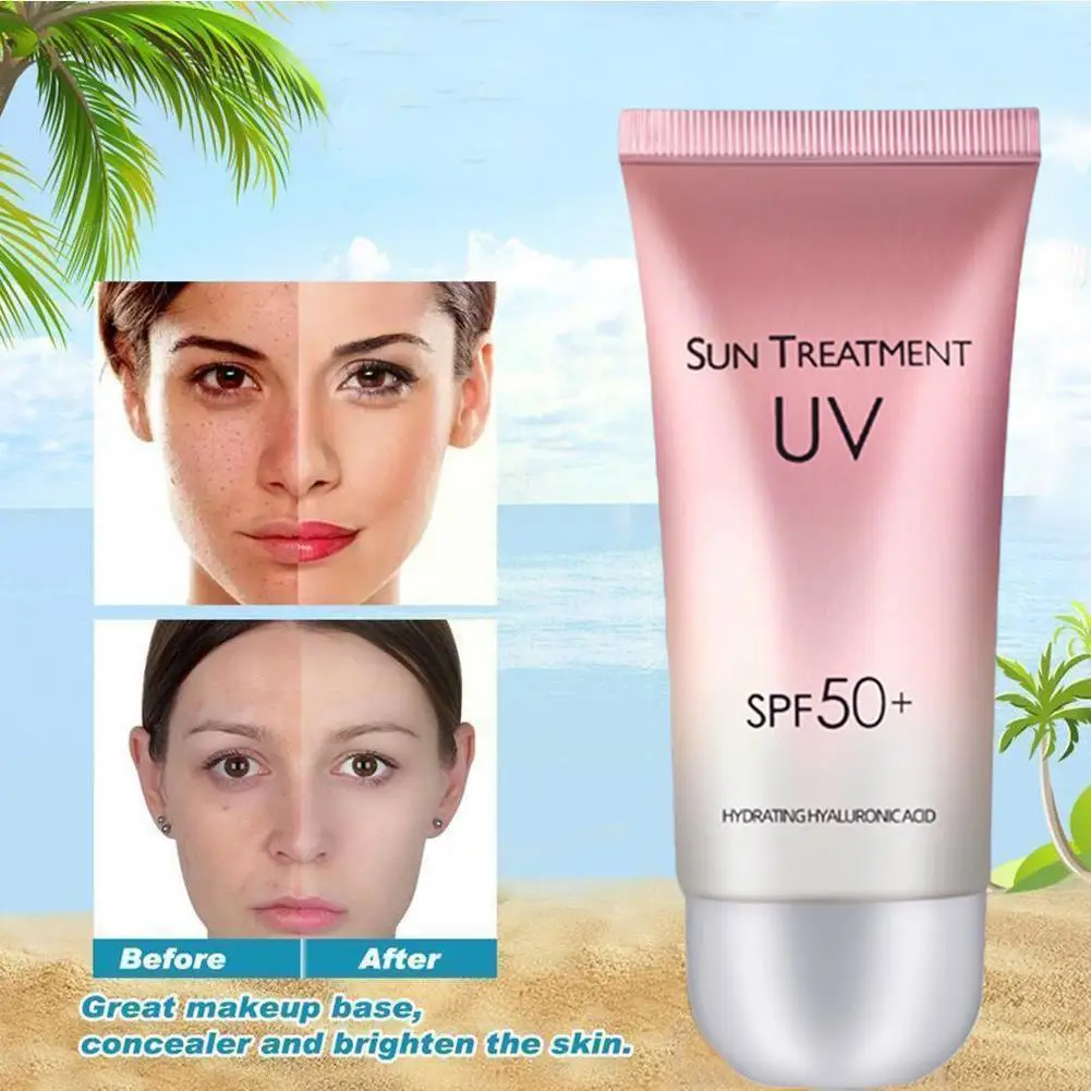 

Солнцезащитный отбеливающий крем для лица и тела, с SPF 50 +