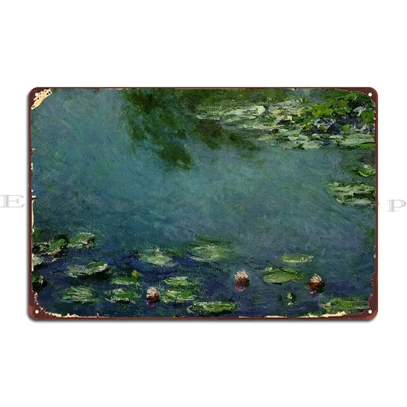 

Claude Monet Pond Metal Sign Cinema Decoration Wall Mural Printing Plaques Tin Sign Poster
