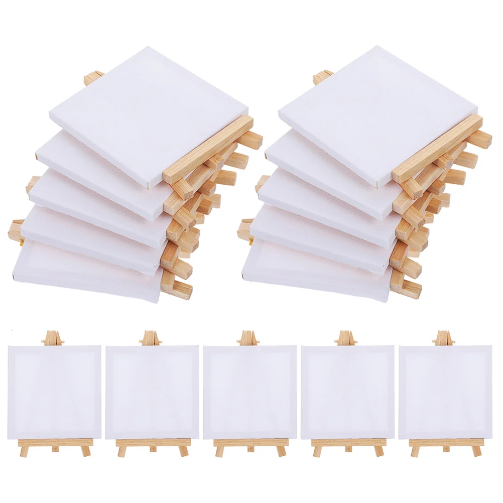 

15 Sets Mini Frame Watercolor Easel Stand Painting Canvas Holder Large Stands Canvases Picture