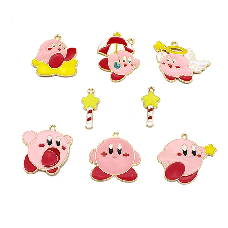 

Аксессуары Sanrio Сделай Сам Kirby Kuromi Cinnamoroll 2-3 см милый брелок ювелирные изделия ожерелье кулон милые подарочные игрушки