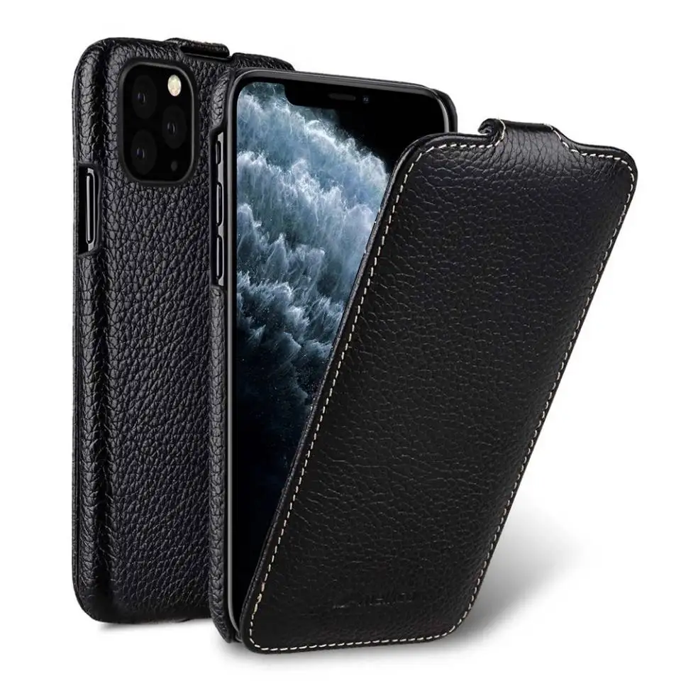 

Вертикальный чехол из натуральной кожи для iPhone 11 Pro Max 13 12 Mini 8 Plus 7 SE 2020 XS Max XR
