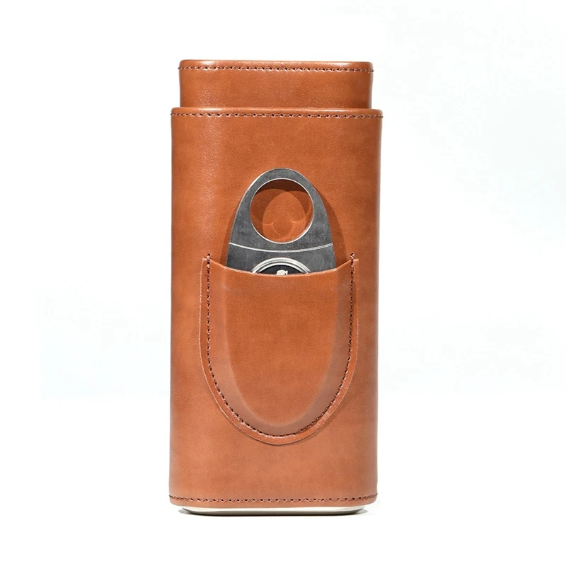 Чехол для сигар портативный хьюмидор с тремя пальцами чехол из искусственной