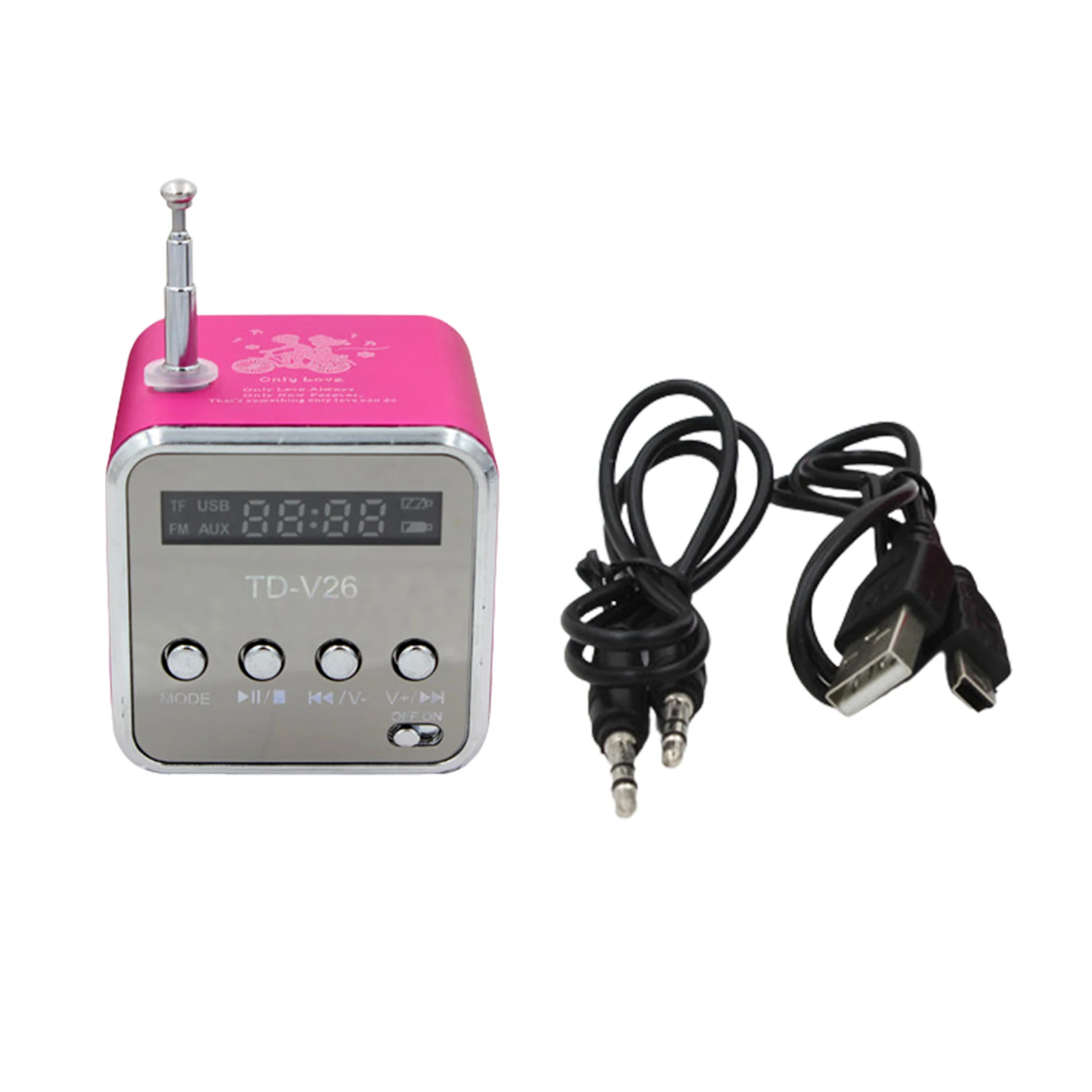 

Цифровой FM-радиоприемник, компактный карманный MP3-плеер с разъемом для наушников, разъем 3,5 мм, аккумулятор 600 мАч