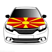 macedonia flags car hood cover 3 3x5ft 100polyestercar bonnet banner