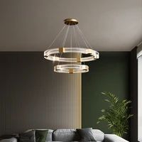 nordic postmodern simple living room chandelier decoration dining room bedroom designer circle lamp