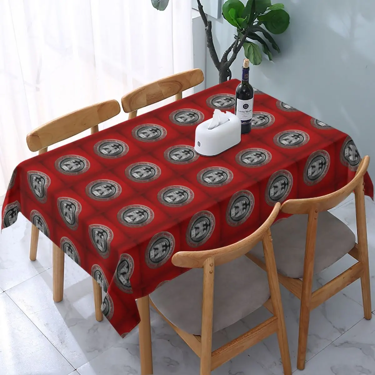 

Rectangular Tablecloth Tablecloth Fit 45"-50" Elastic Edge Table Cloth Table Cover