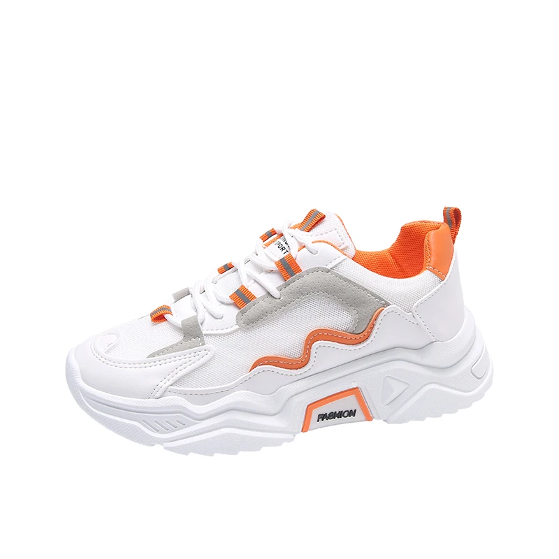 

Fashion Women's Vulcanized Shoes 2022 Lace Up Ladies Platform Casual Comfort Shoes Women Chunky Sneakers Spring Female Footwear