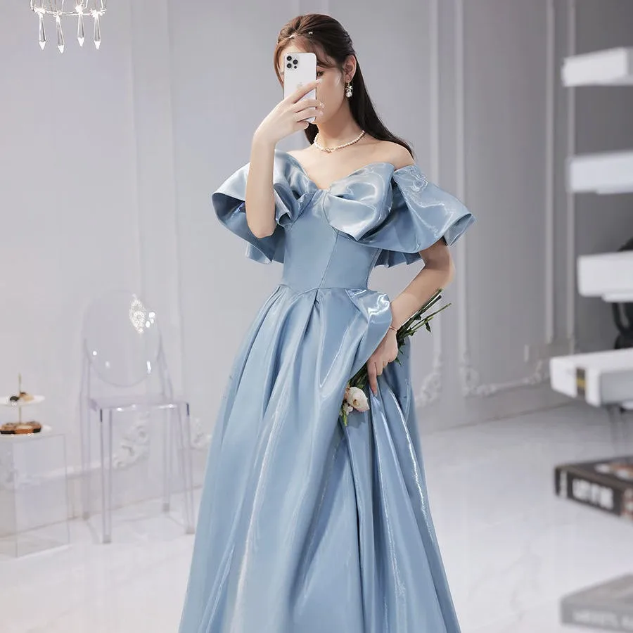 

Женское винтажное платье с коротким рукавом, элегантное однотонное платье во французском стиле с квадратным вырезом и бусинами, длинное об...