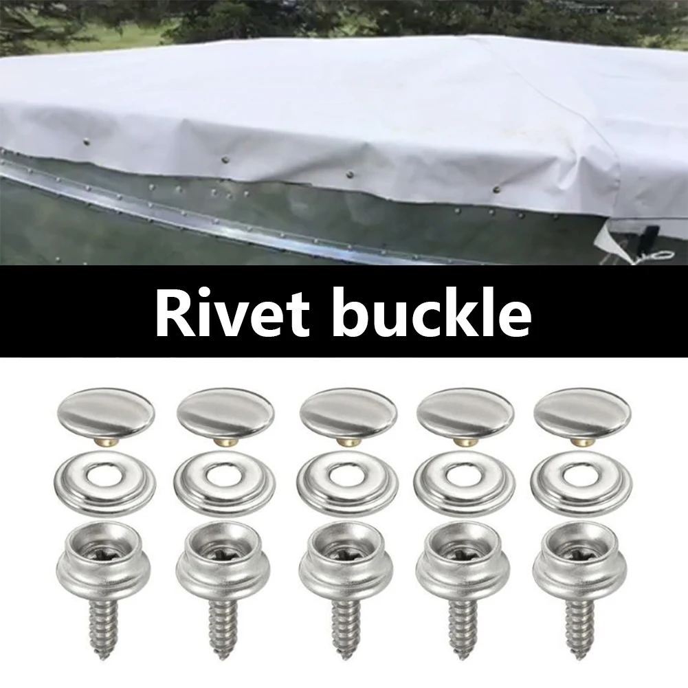 

10pcs Professional Tapping Snap Fastener Screw Kit Outdoor Tent Marine Yacht Boat Canvas Cover Tool Accessories