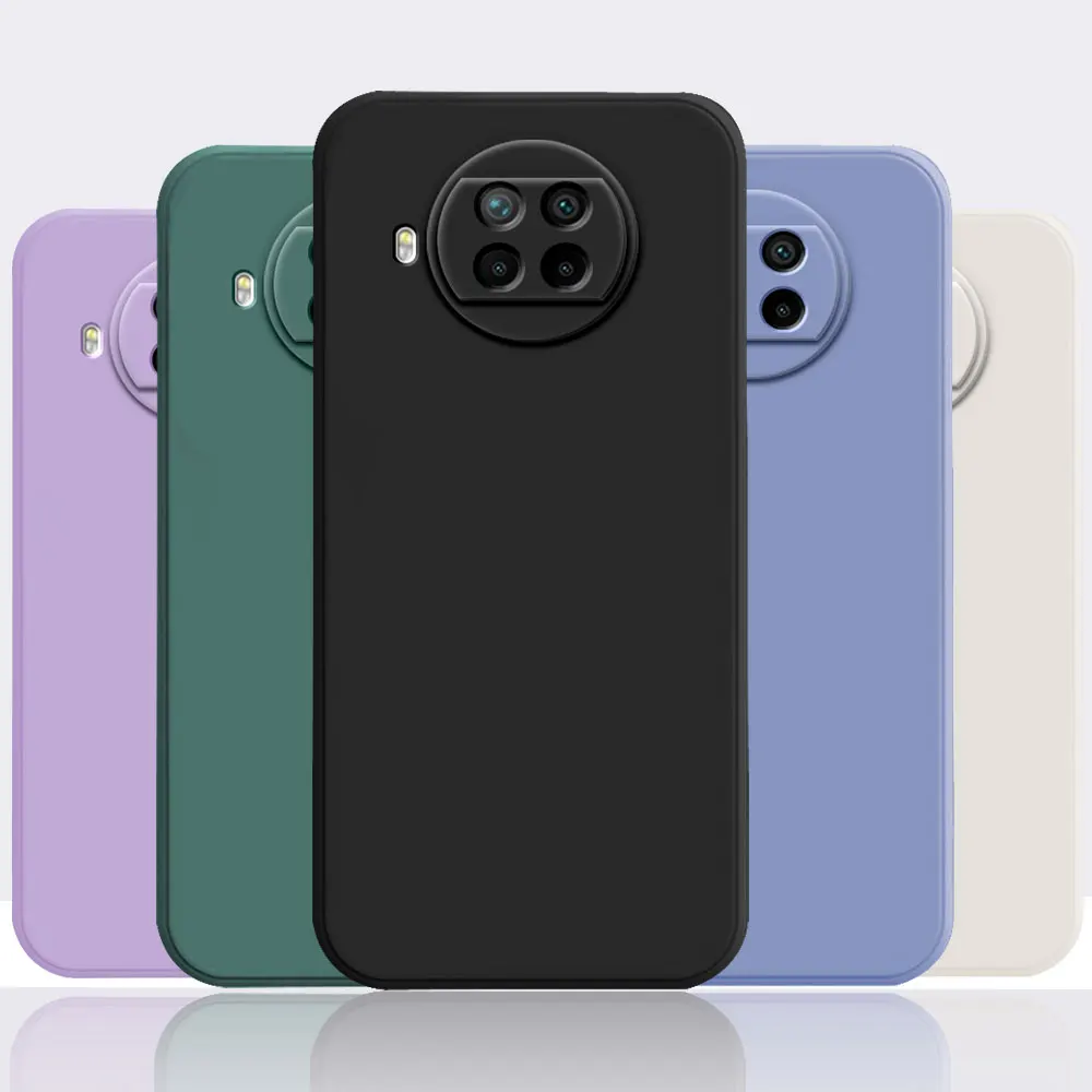 Чехол для Xiaomi Mi 10T Lite 5G Pro 10i 10Lite разноцветный Матовый Мягкий Силиконовый