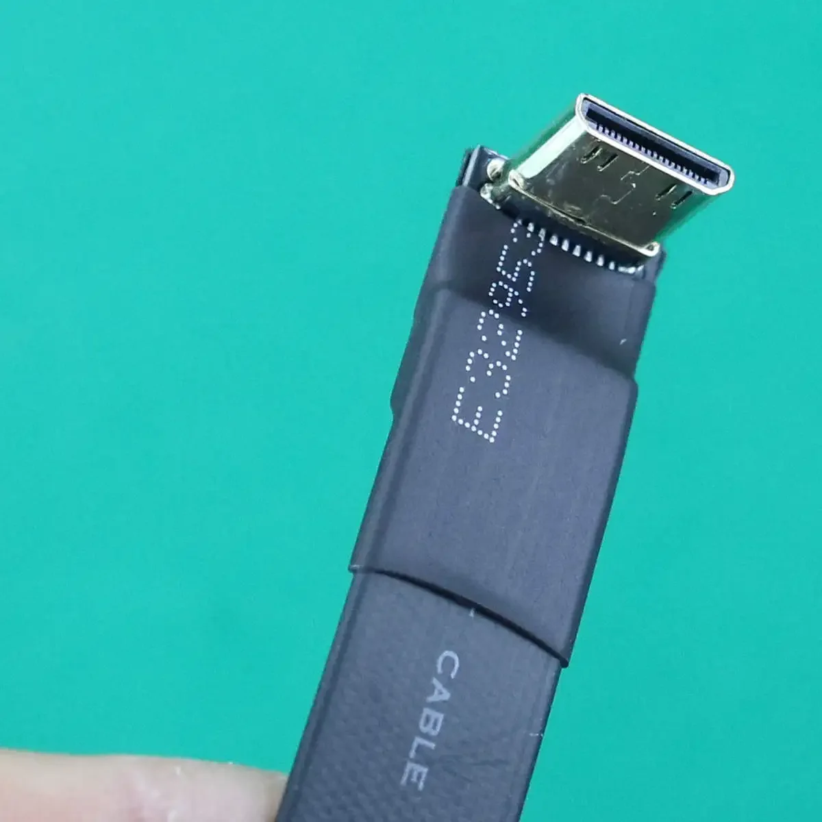 Фото ADT Mini Micro HDMI-кабель 90-градусного колена вверх/вниз, угловой антенный адаптер «папа-мама», супер плоский тонкий шнур для электроники №3