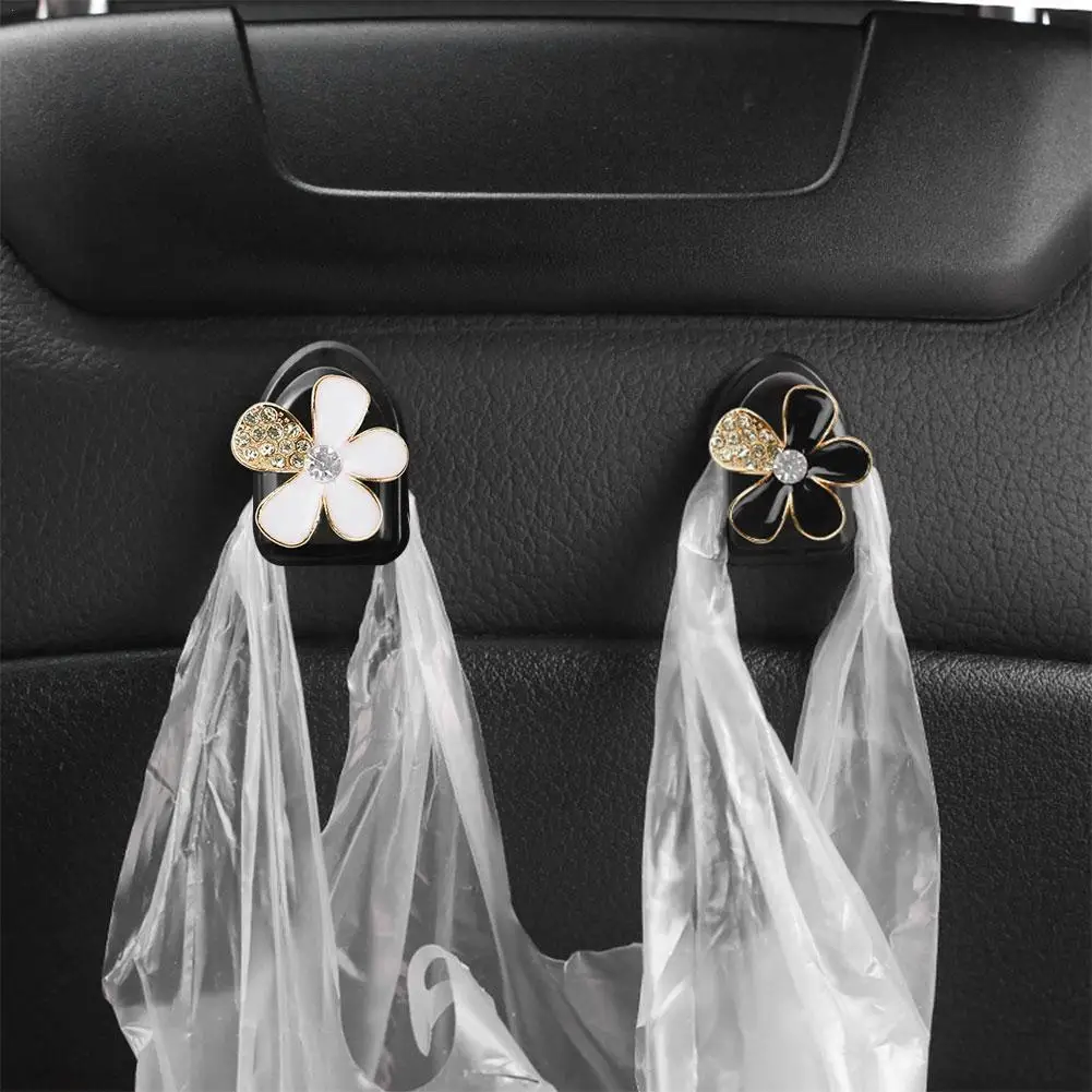 

Автомобильный крючок с жемчужинами и цветами, Автомобильный подголовник, крючки для хранения, органайзер, вешалка для продуктов, сумочка дл...