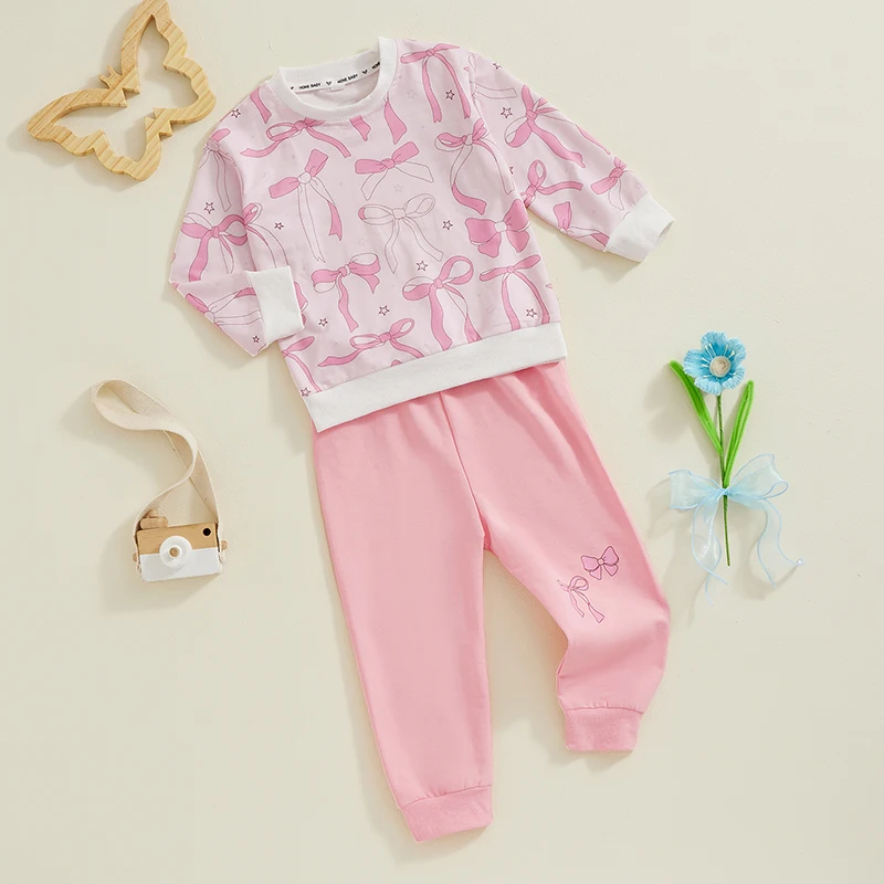 Комплекты из 2 предметов для девочек на осень и зиму свитшот с длинным рукавом