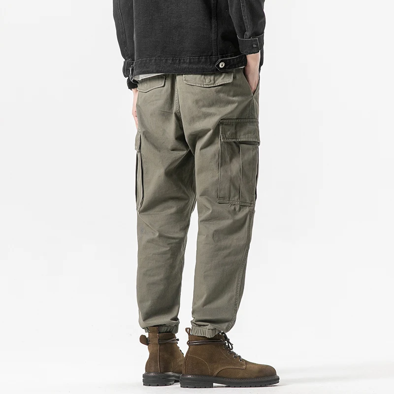 Cargo Pants Men Streetwear Fashion Jeans Baggy Hip Hop Straight Wide Leg Trousers Overalls Korean Men Clothing