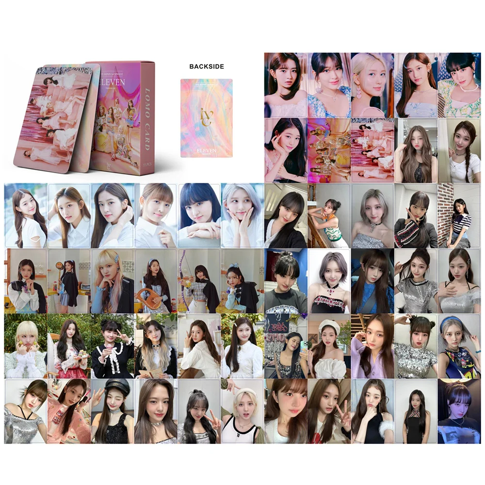 

54pcs/set IVE ELEVEN Gaeul Yntema LIZ Album Lomo Cards High Quality Print Photocard Postcard Fashion Cute Fans Gift KPOP