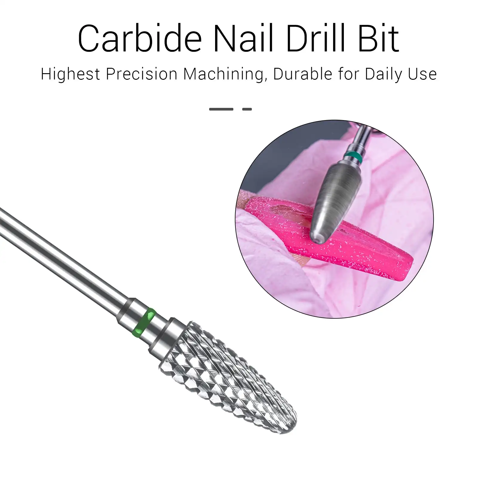 

Tungsten Nail Drill Bits Cone Shape Carbide Milling Cutter Rotary Burr for Acrylic Gel Polish Remover Cuticle Clean