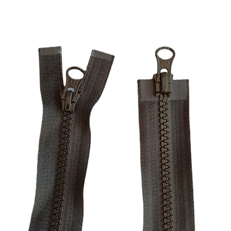 2pcs/Lot 5# 60 to 100cm Ykk Zipper Black Double Open Resin 2-Way Standard Slider Fastener Jacket Instant Repair Sewing Accessory