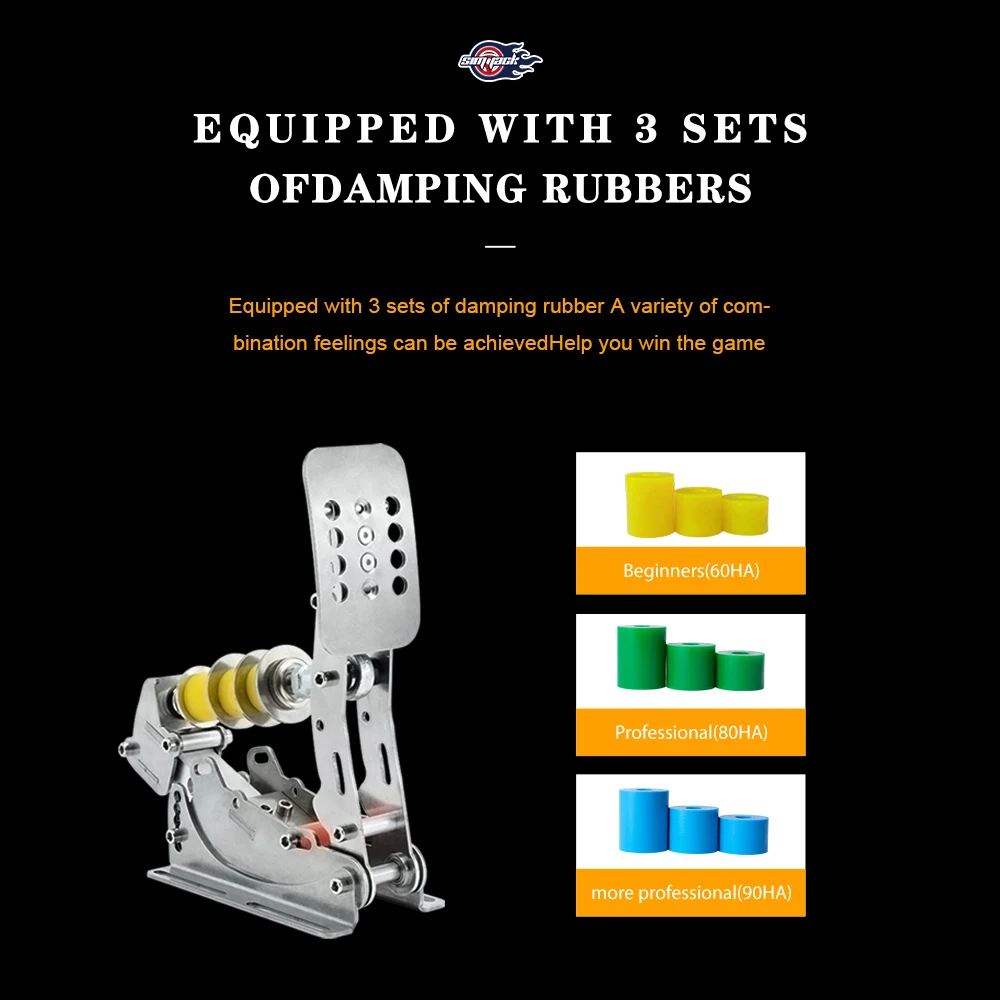UT Padels Высококачественные аналоговые магнитные педали Simracing Pro с плавной работой