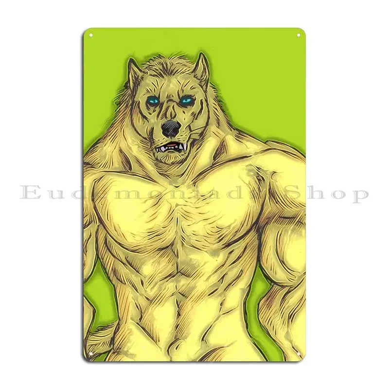 Вражение Светлый Werebeast Металлическая Вывеска Кухня Кино Украшение Украшения